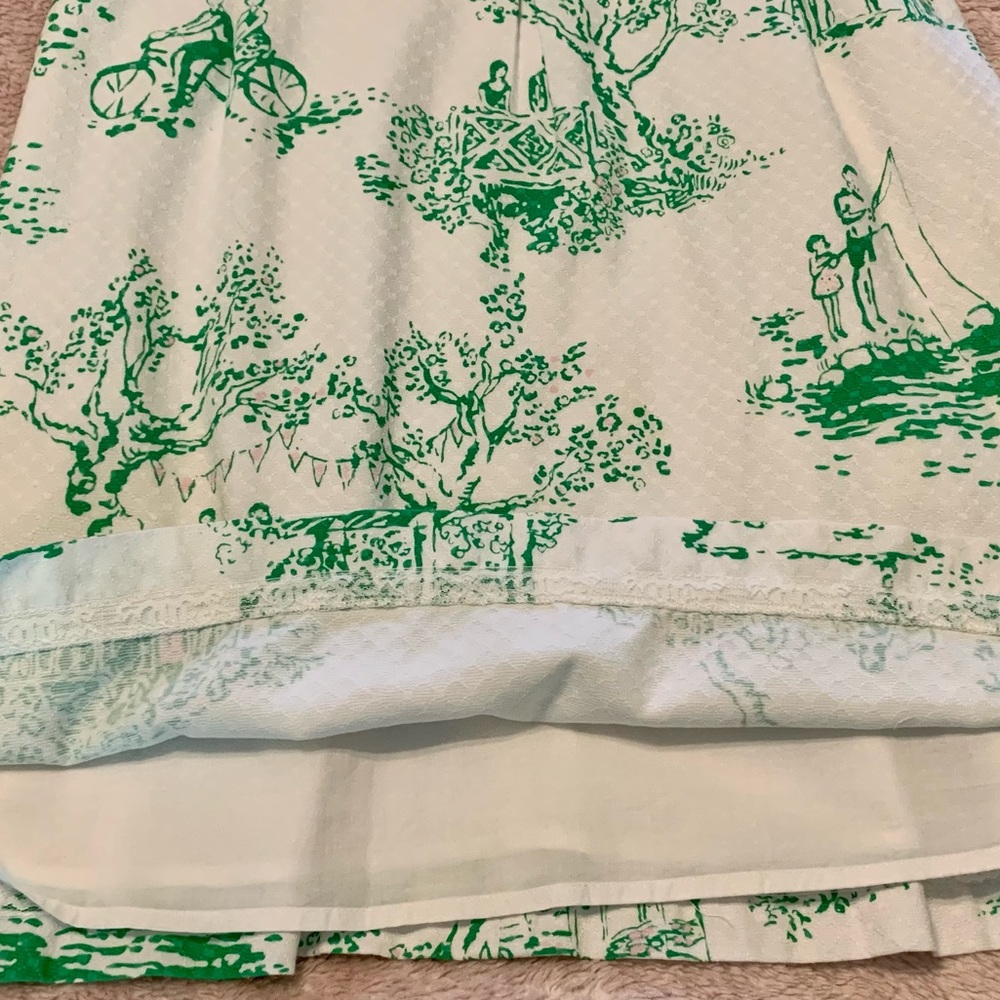 Lilly Pulitzer Strapless dress in Resort White Spring Fever Toile size 8 - Picture 8 of 11